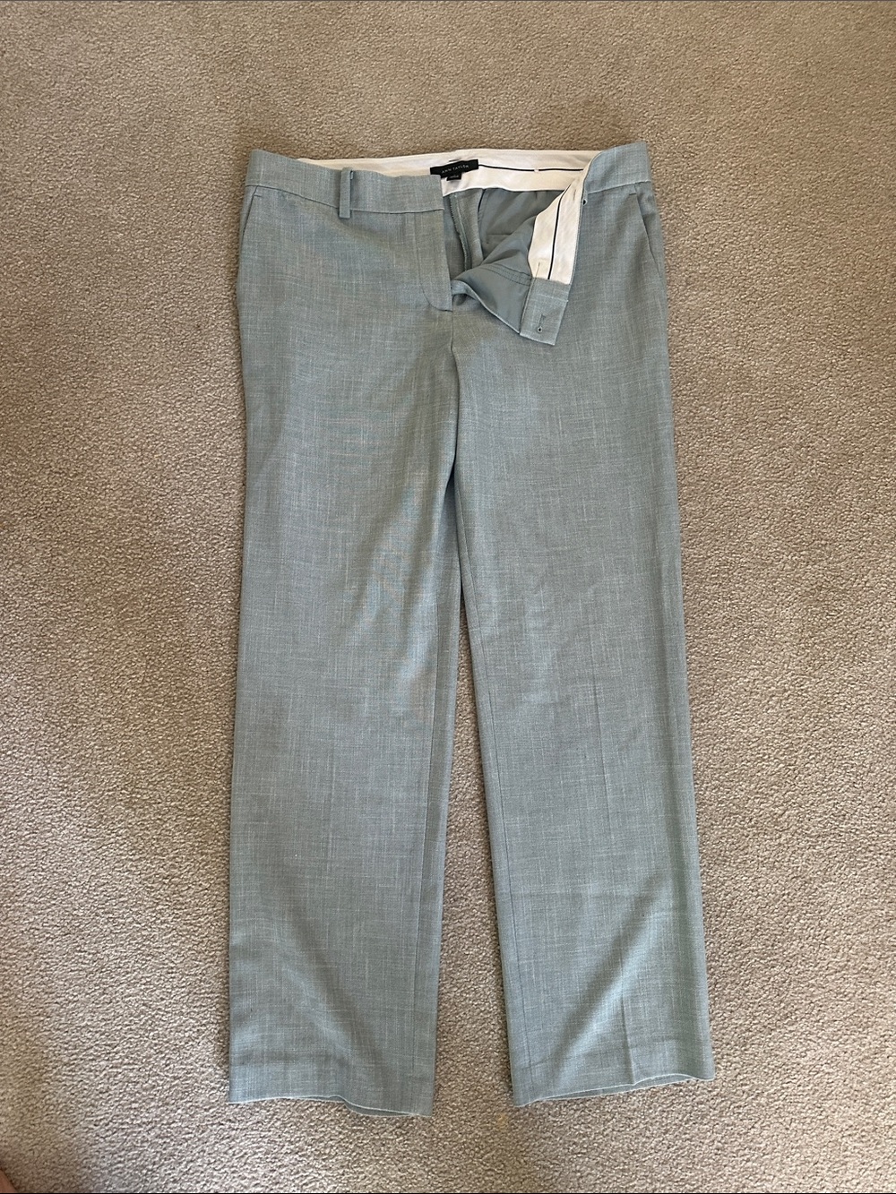 Ann Taylor light blue Straight Dress Trousers
